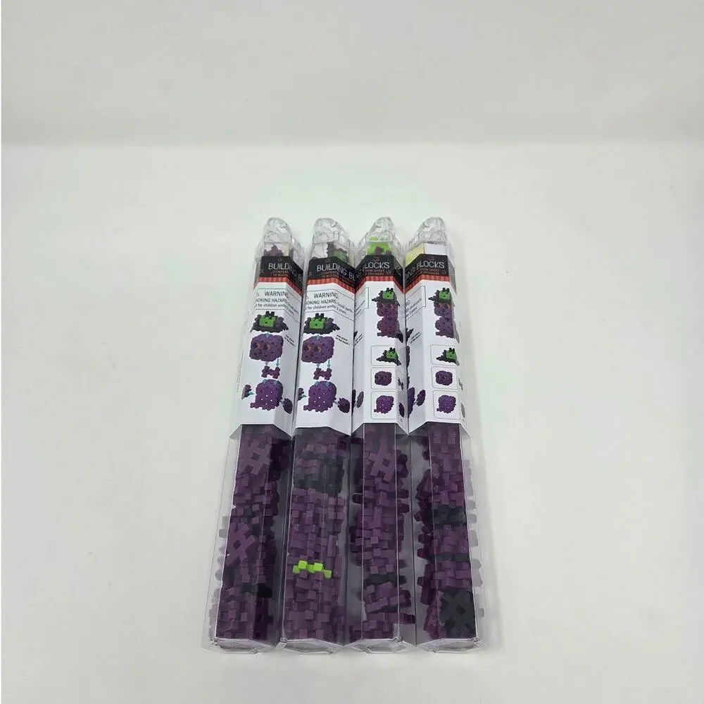 Cat Hashtag Building Blocks Halloween Set of 4